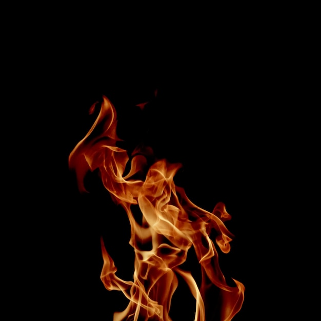 黒い炎 プレミアム写真