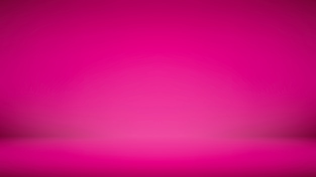 プレミアム写真 明るいグラデーションショッキングピンクの抽象的なディスプレイの背景