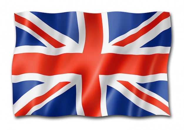 Premium Photo | British flag isolated