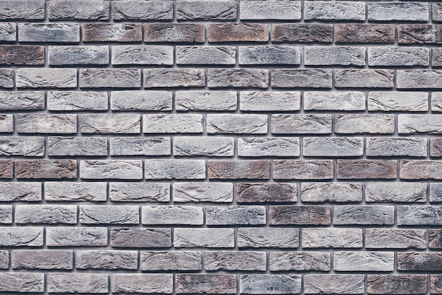Premium Photo | Brown brick wall texture. gray grunge brickwork.
