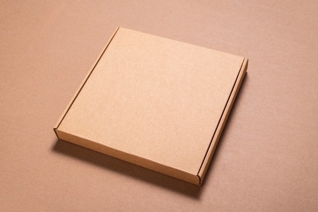 Download Brown carton cardboard box, mock up, copy space | Premium ...