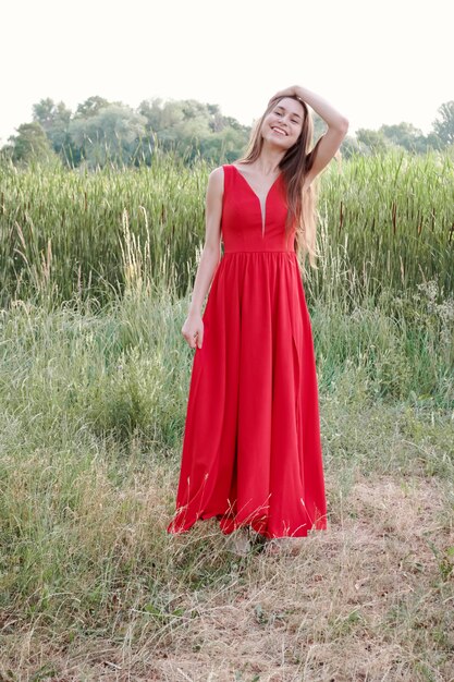 coast long red dress