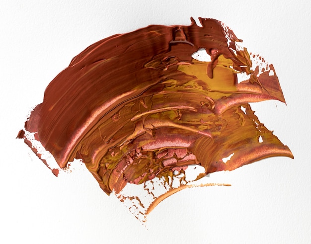 Free Photo | Brown paint stain abstract art