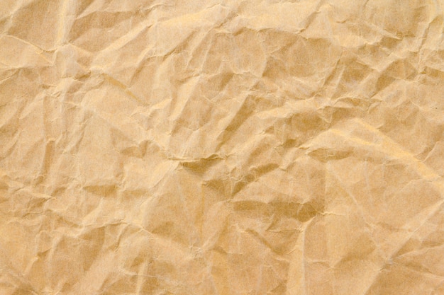 茶色のしわリサイクル紙の背景 プレミアム写真