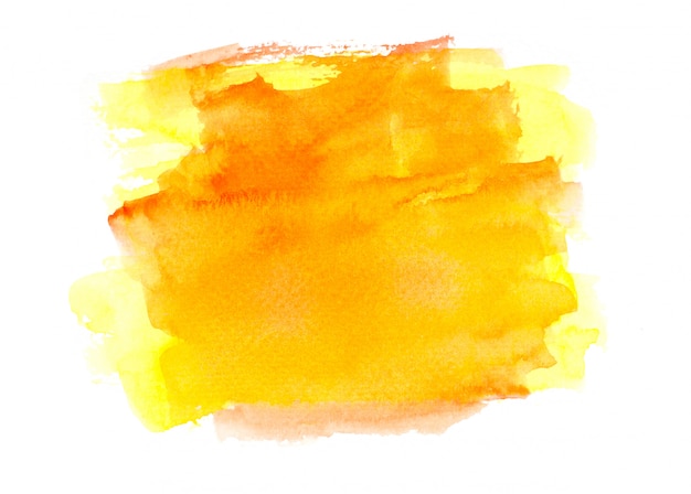 Brush yellow watercolor. Photo | Premium Download