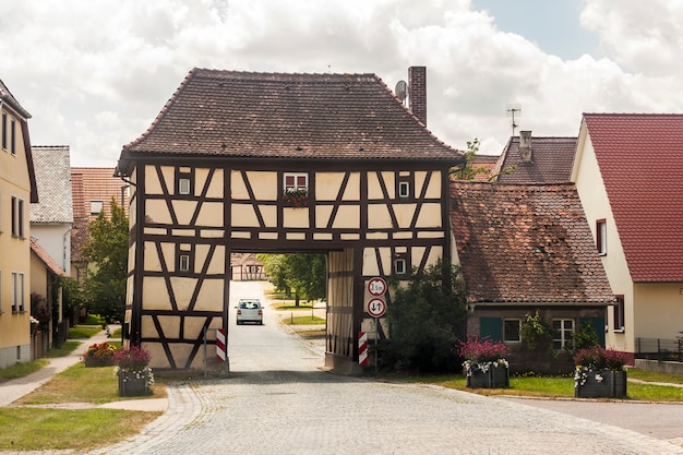 Premium Photo Building Over The Road In Rural Germany Village Old House As Example Of Old German Architecture