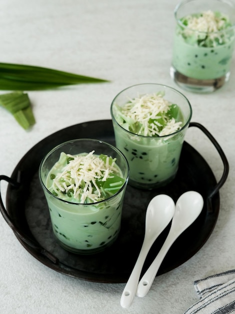 Premium Photo | Buko pandan a dessert from philippines made from jelly ...