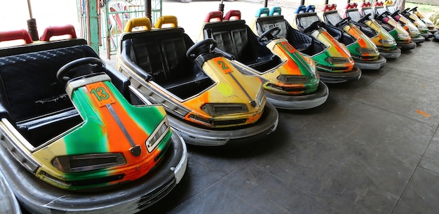 bumper cars amusement park