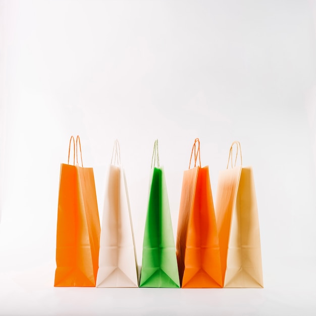 Free Photo | Bunch of colorful paper bags