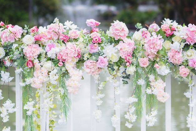 Bunch Of Flowers Background, Wedding Decoration 