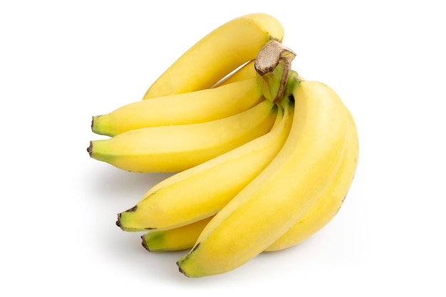 Premium Photo A Bunch Of Ripe Organic Bananas Tropical Fruit Isolated