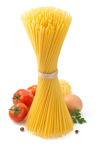 Premium Photo | Bunch of spaghetti isolated on white