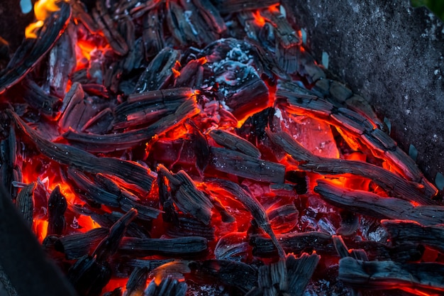 Premium Photo Burning Coals Decaying Charcoal Texture Embers