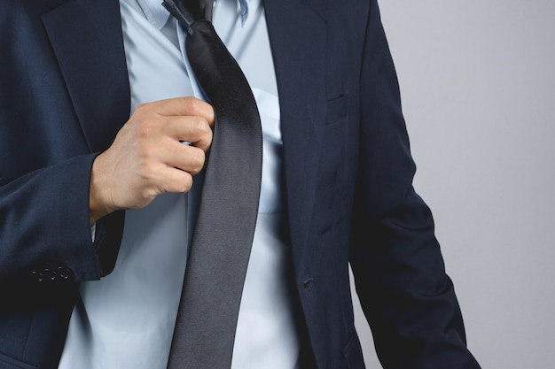 Premium Photo | Business man weaing suit with a sweat stained