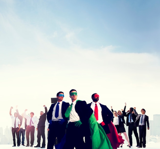 Free Photo | Business people corporate celebration success concept