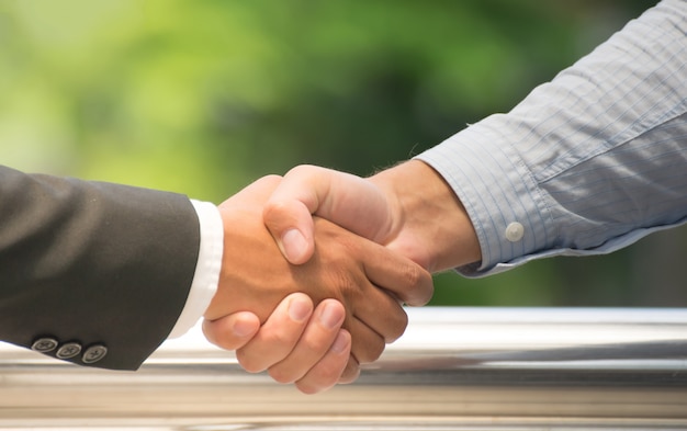 Premium Photo | Business teamwork handshake show for success business