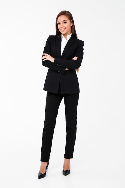 Free Photo | Business woman standing with arms crossed