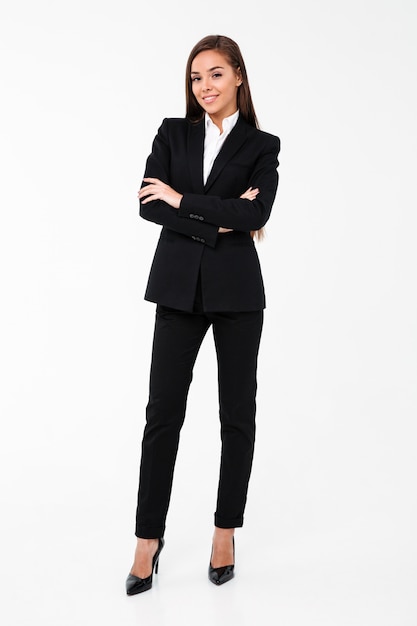 Free Photo Business Woman Standing With Arms Crossed 