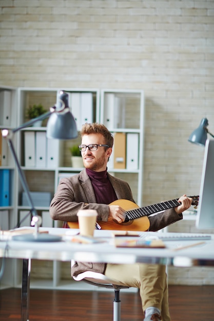 Premium Photo | Businessman happy inspiration profession musician