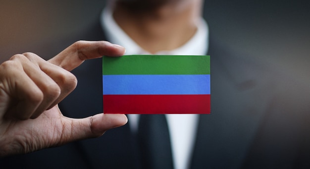 ダゲスタン共和国の旗の実業家保有カード プレミアム写真