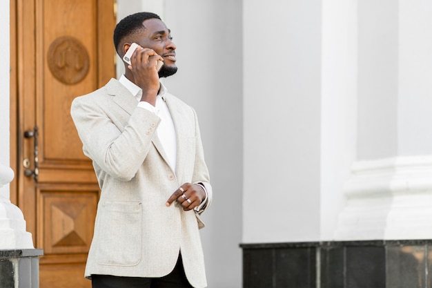 Free Photo | Businessman talking on the phone