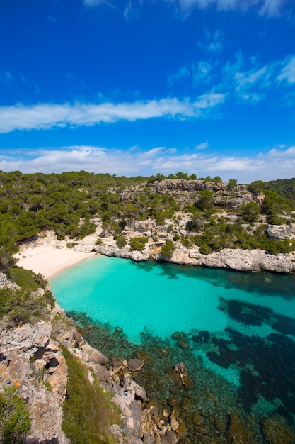 Premium Photo | Cala macarelleta in menorca at balearic islands