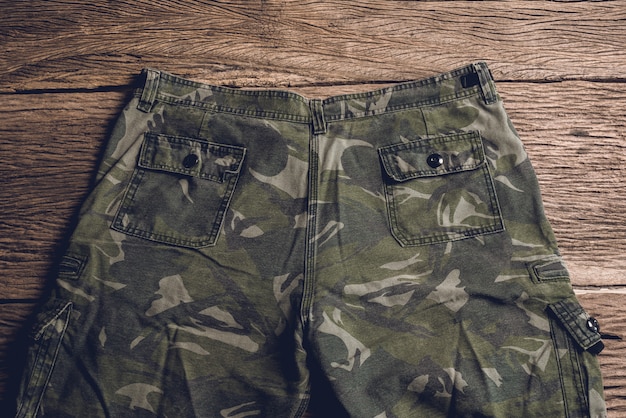 Premium Photo | Camouflage pattern pants