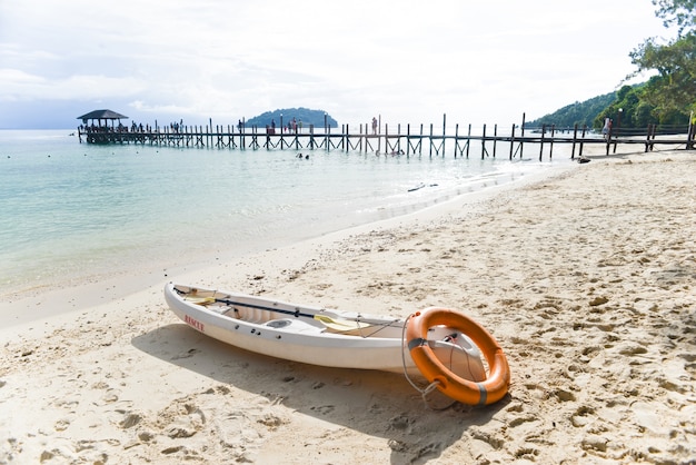 Canoe with dock Photo Free Download