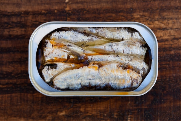 Premium Photo | Cans of canned sardine