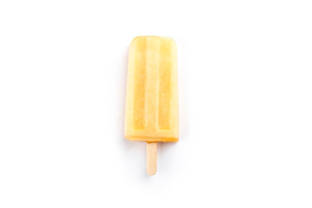 Download This Cantaloupe Popsicles Placed On A White Surface Free Photo