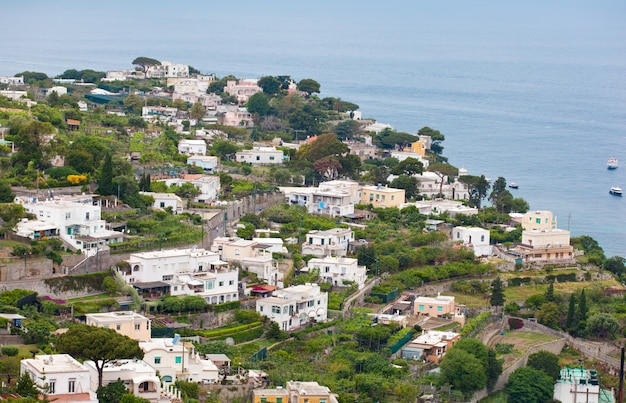 Premium Photo | Capri town on capri island, campania, italy