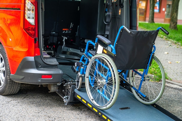 Premium Photo | Car adapted for transporting people in a wheelchair