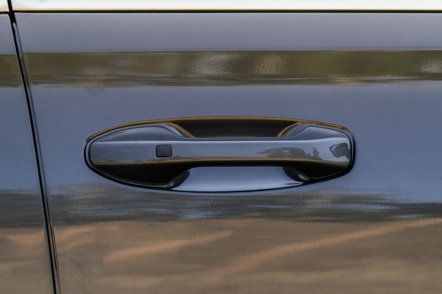 車のドアハンドル タッチセンサー付きキーレスエントリーカードアハンドル アクセスボタン プレミアム写真