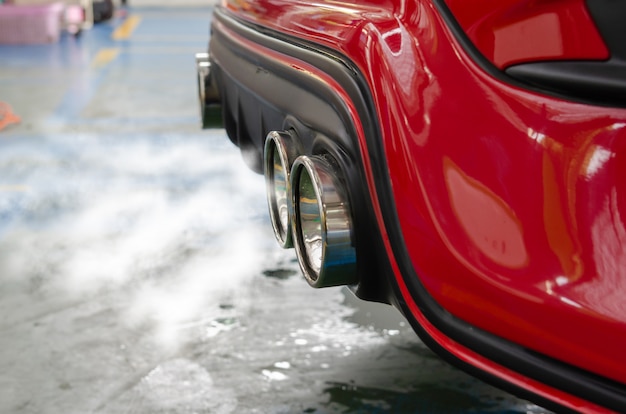 Premium Photo | Car exhaust smoke