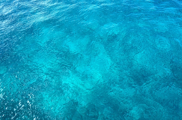 Caribbean perfect turquoise water texture  Premium Photo