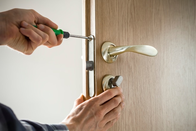 door lock installation