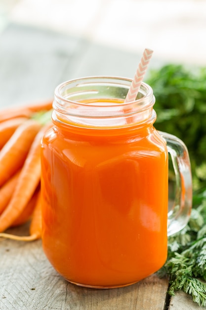 Free Photo | Carrot smoothie