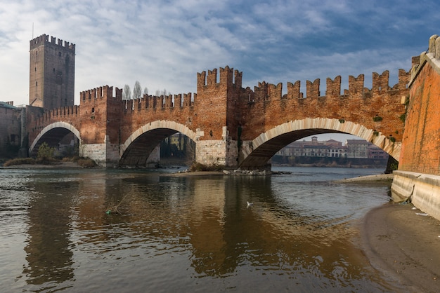 Premium Photo | Castelvecchio and its bridge, in verona