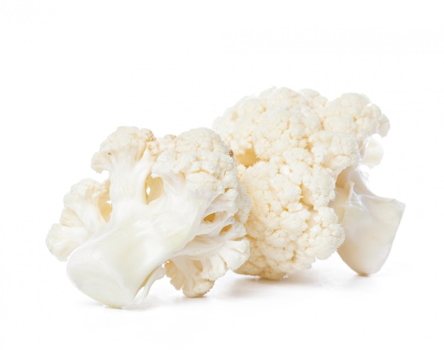 Premium Photo | Cauliflower. piece isolated on white.