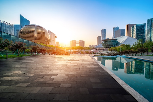 Premium Photo | Cbd urban landscape of qianjiang new city, hangzhou