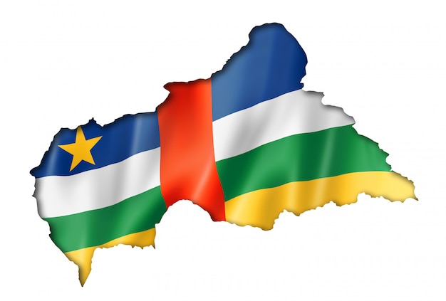 Download Premium Photo | Central african republic flag map