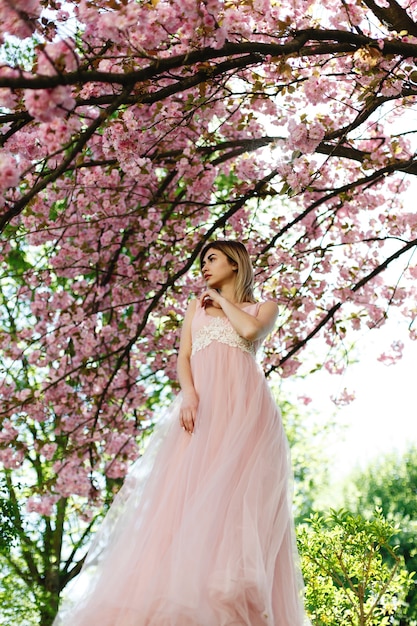 cherry blossom pink dress