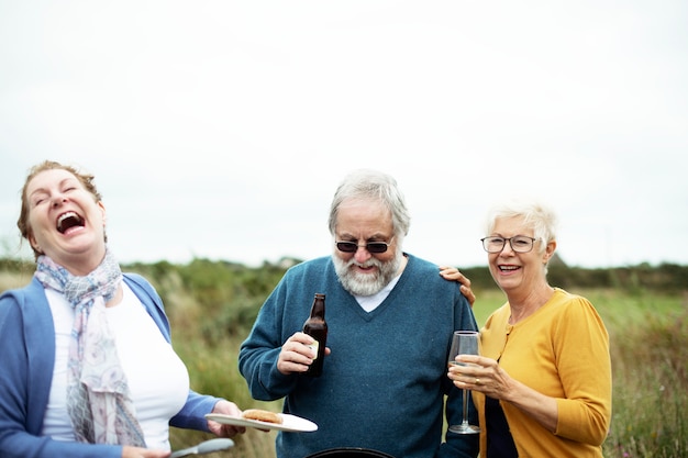 Cheerful Seniors Having A Good Time Photo Premium Download