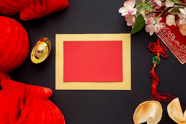 Download Cherry blossom chinese new year card mock-up Photo | Free ...