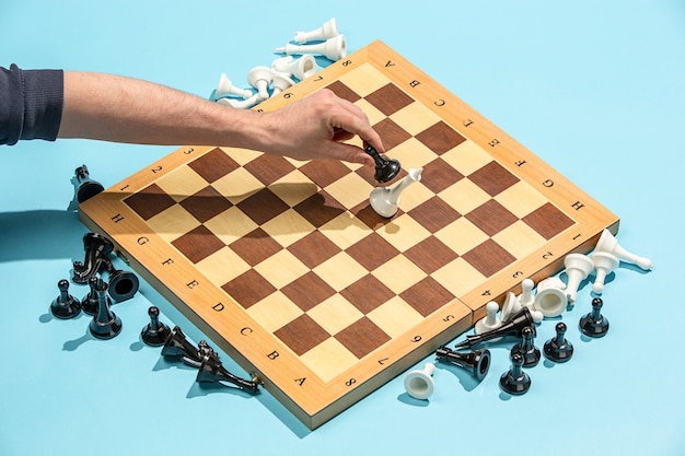 Free Photo The Chess Board And Game Concept Of Business Ideas And Competition