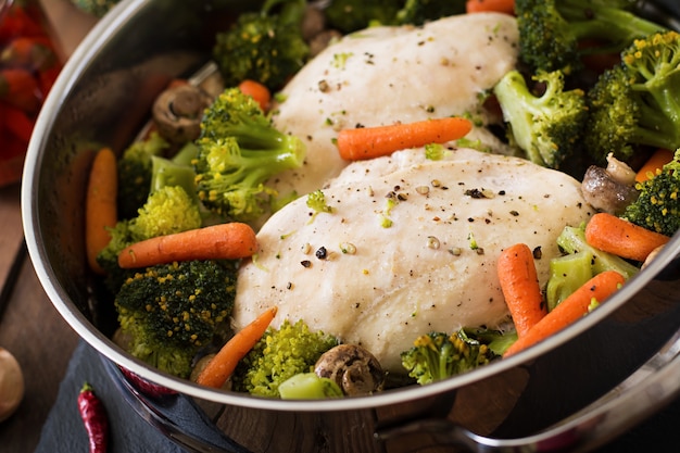 Free Photo Chicken Fillet With Vegetables Steamed free-photo-chicken-fillet-with-vegetables-steamed