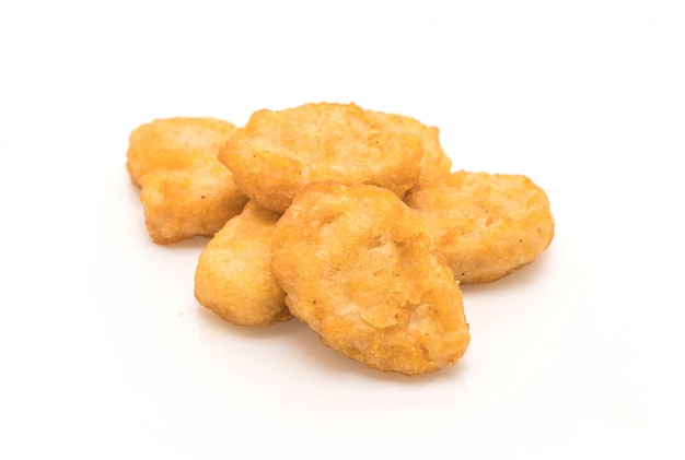 Premium Photo Chicken Nuggets On White Background 