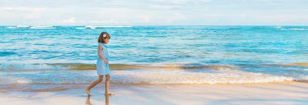 Premium Photo | Child girl on the beach in sri lanka