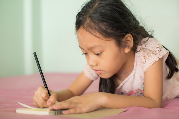 Premium Photo | Children are writing books