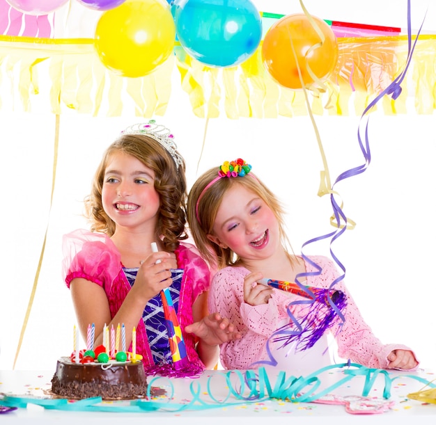 Premium Photo | Children kid in birthday party dancing happy laughing